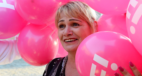 Soraya Post blev vald till Europaparlamentet för Feministiskt Initiativ. Foto: TT
