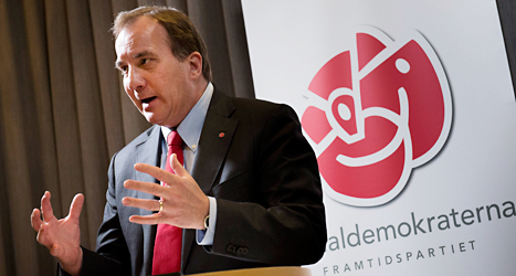 Socialdemokraternas ledare Stefan Löfven. Foto: Jonas Ekströmer/TT