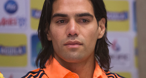 Colombias stjärna Radamel Falcao missar fotbolls-VM. Foto: Eduardo Di Baia, AP/TT.