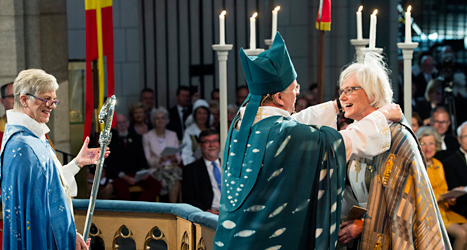 Antje Jackelén blir ny ärkebiskop. Foto: Pontus Lundahl/TT