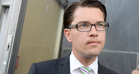 Sverigedemokraternas partiledare Jimmie Åkesson. Foto: TT