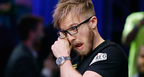 Martin Jacobsson från Sverige är världens bästa pokerspelare. Foto: AP/TT.