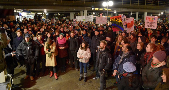 Tusen personer kom till demonstrationen i Kärrtorp.