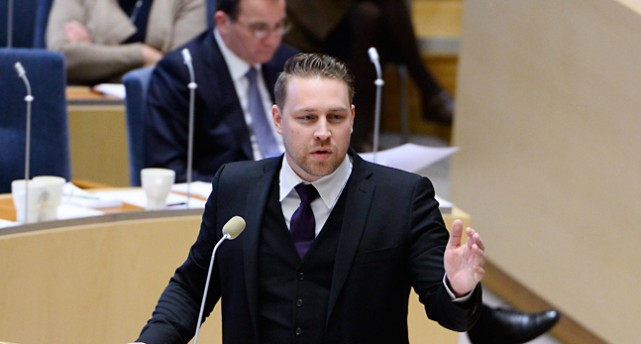 Sverigedemokraternas politiker Mattias Karlsson