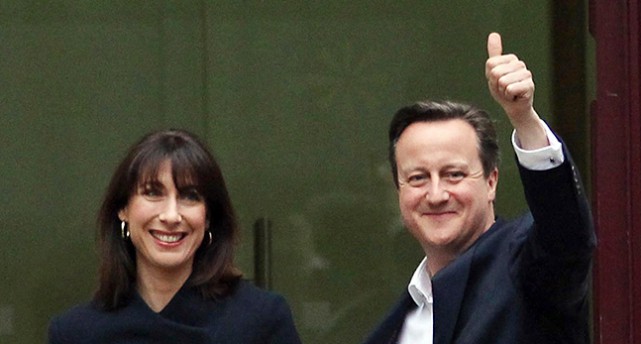 David Cameron och hans fru Samantha