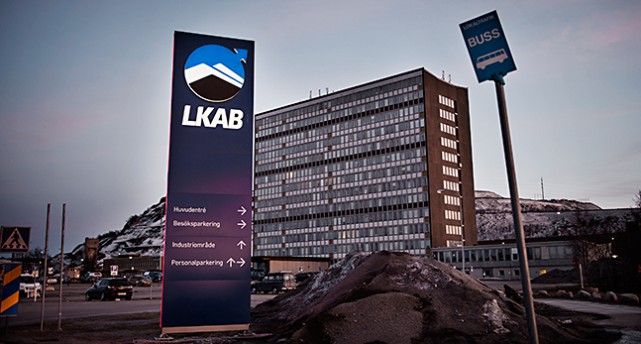 Företaget LKAB i Kiruna.