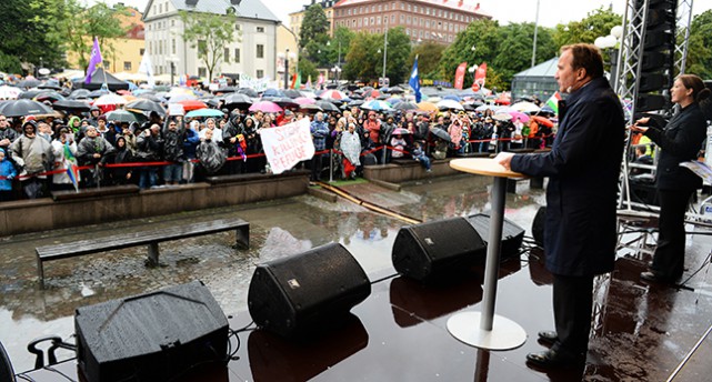 Stefan Löfven talar