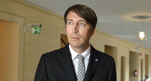 Sverigedemokraternas partisekreterare Richard Jomshof.