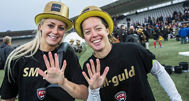 Amanda Ilestedt och Lina Nilsson i Rosengård.