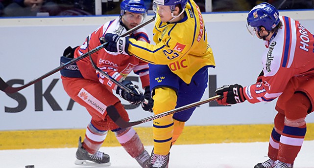 Hockeyspelaren David Ullström från Sverige.