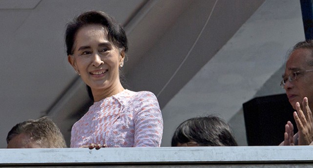 Aung San Suu Kyi.