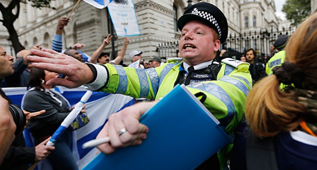 Polis i London.