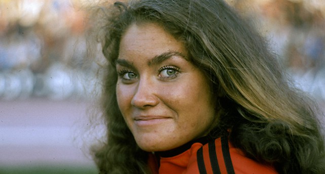 Bild på Linda Haglund från 1975