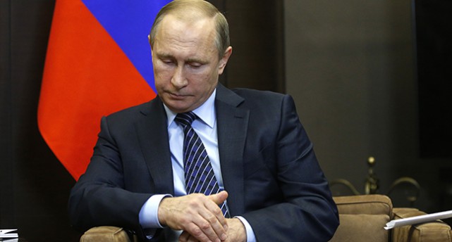 Putin ser bekymrad ut