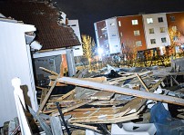 Ett trasigt hus i Helsingborg.