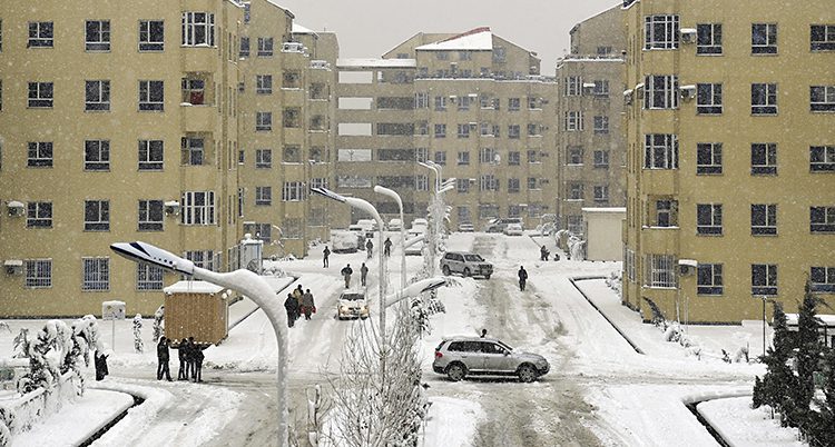 snö i Kabul