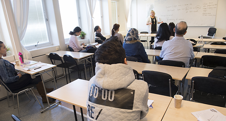 Elever i ett klassrum.