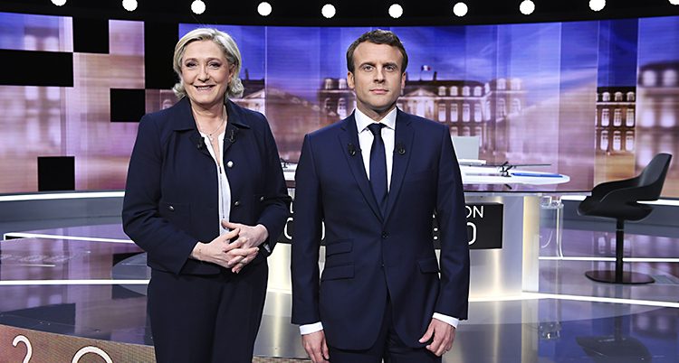 Le Pen och Macron