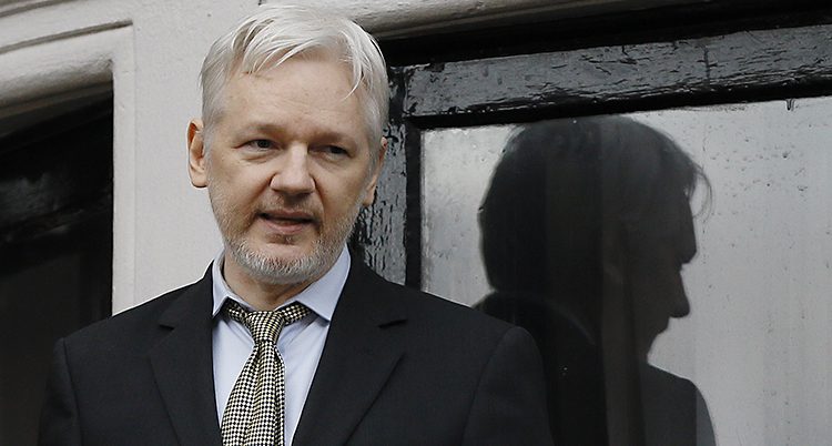 Porträtt på Julian Assange