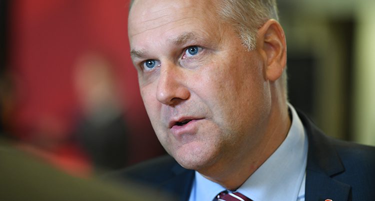 Vänsterpartiets ledare Jonas Sjöstedt