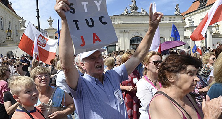 protester i Polen