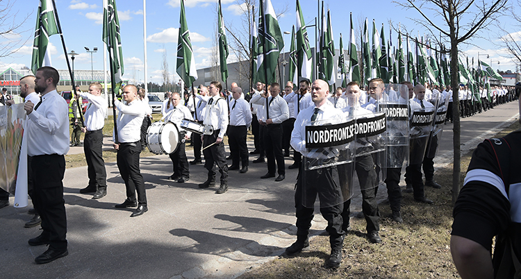 Nazister demonstrerade i Falun i maj