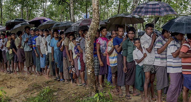 Många människor har flytt från Burma