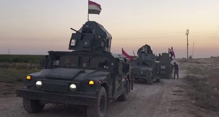 Iraks soldater på väg mot Kirkuk