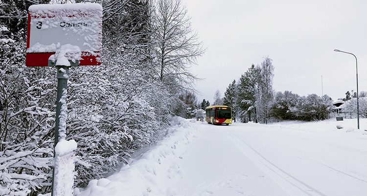 En buss nära Bollnä