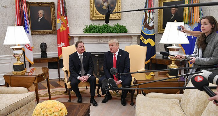 Löfven träffade Trump