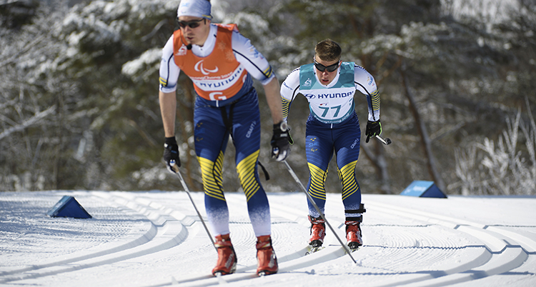 Zebastian Modin och hans guide Johannes Andersson