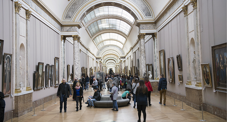 Museet Louvren i Paris.