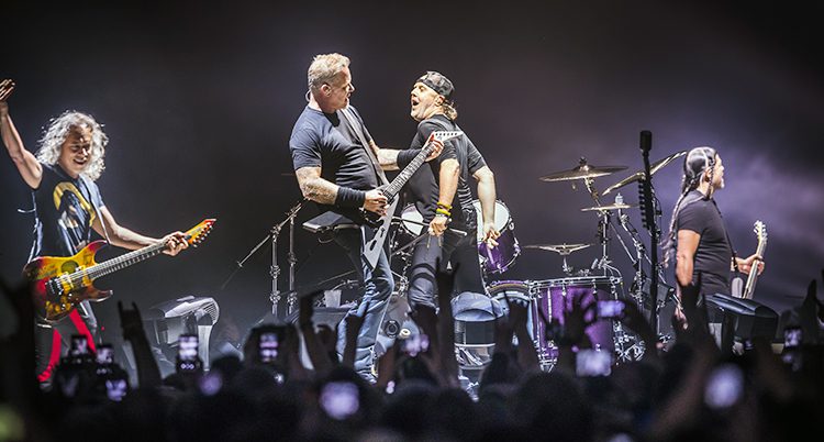 Bandet Metallica på scenen