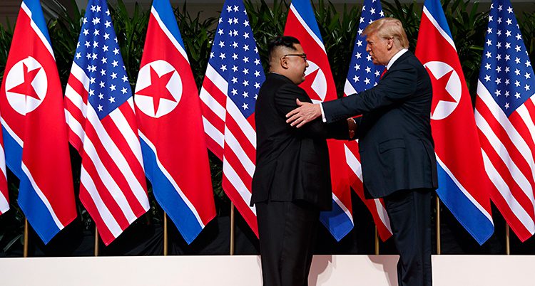 Kim Jong-Un och Donald Trump