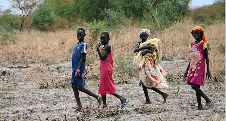 Barn i landet Sydsudan