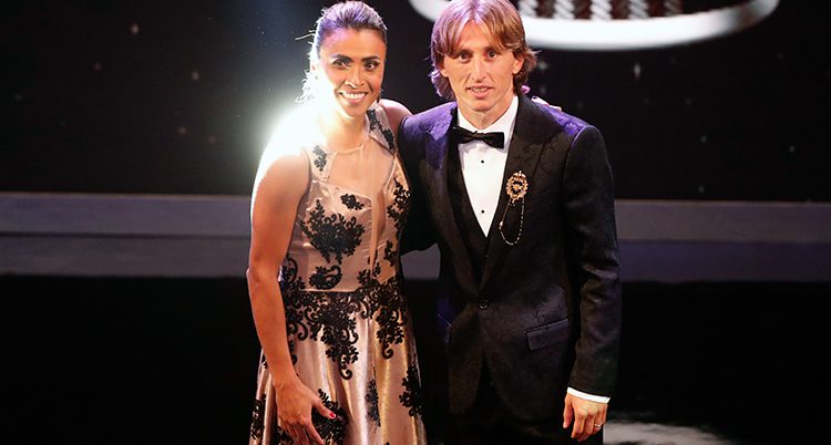 Marta da Silva och Luca Modric