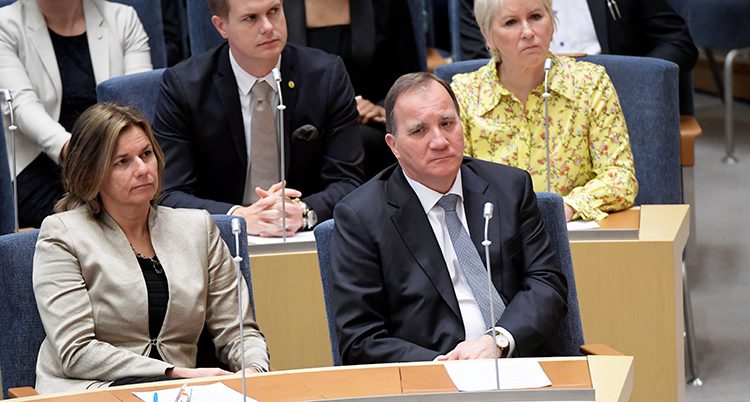 Stefan Löfven i riksdagen