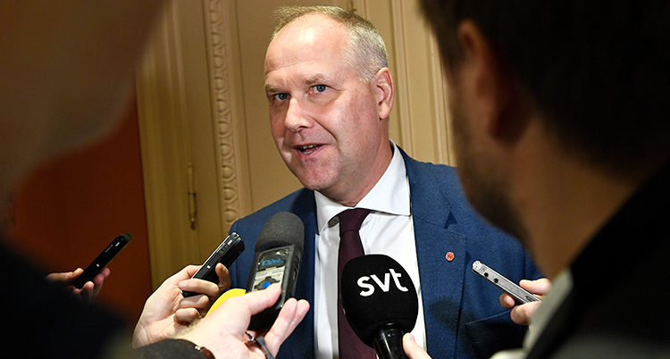 Vänsterpartiets ledare Jonas Sjöstedt