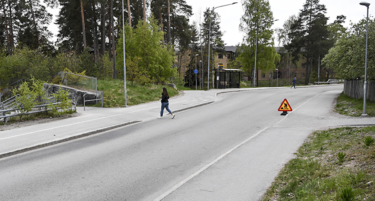 Här blev två personer påkörda.