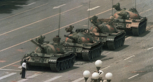 China Tiananmen Then and Now