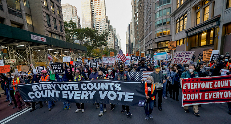 Election 2020 Protest New York