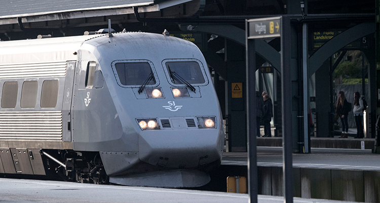 Bild på SJ-tåg i Lund.