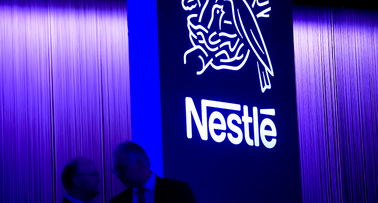Företaget Nestlés logga.