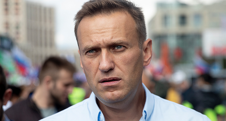 Porträtt på Aleksej Navalnyj.