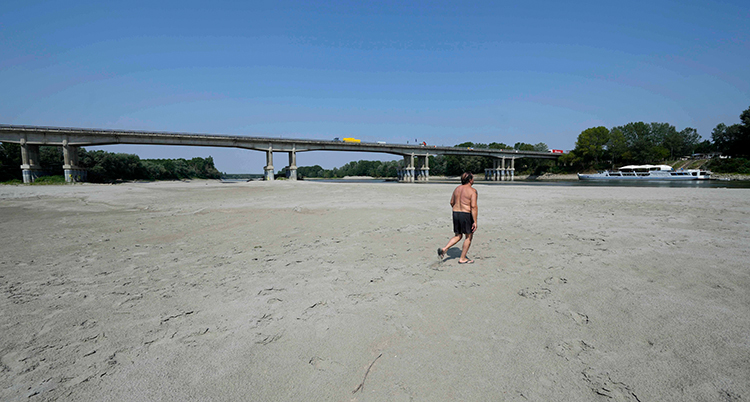 Italy River Drought