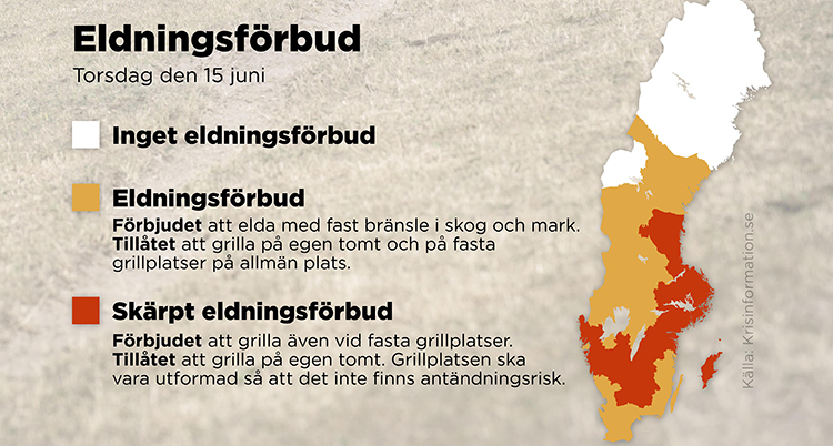 Eldningsförbud 15 juni