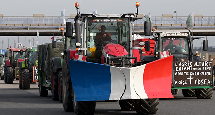 France. Farmers Protests