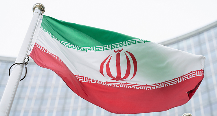 En iransk flagga.