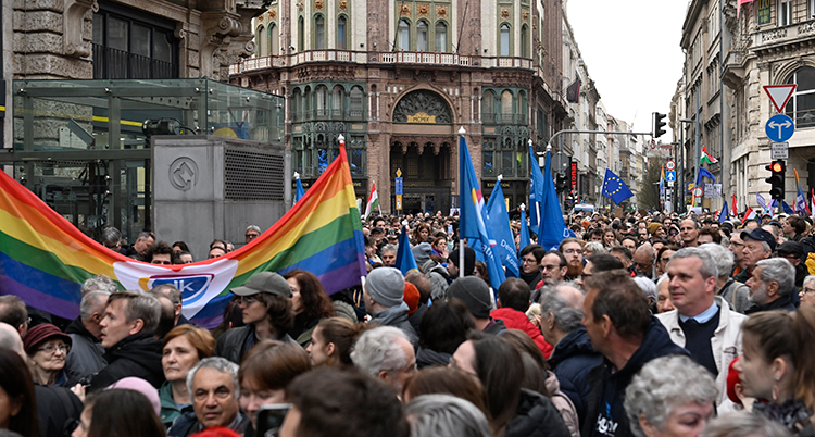 Hungary Protest Pride Ban