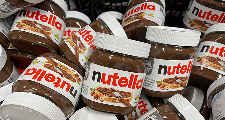 Burkar med nutella.